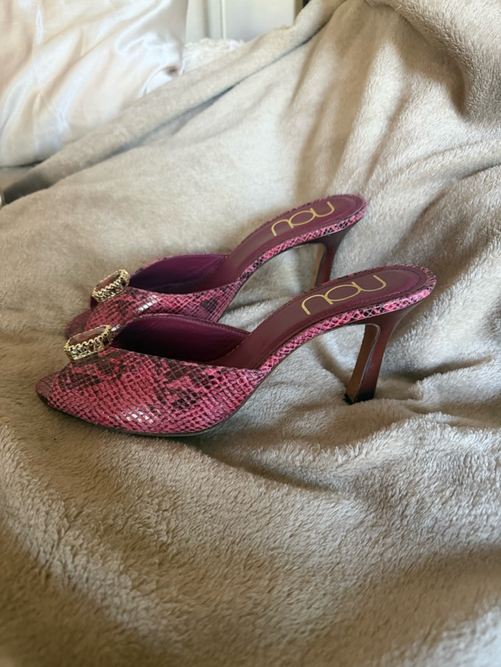 NOU Snakeskin Gem Mules *archival piece* - Picture 2 of 9
